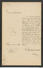 k.k. naturhistorisches Hofmuseum, Intendanzakten 1885-1896 (Hauer), Aktenzahl Z.151/1893, Seite 1